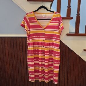 LuLaRoe Small Heidi Dress Short Sleeves